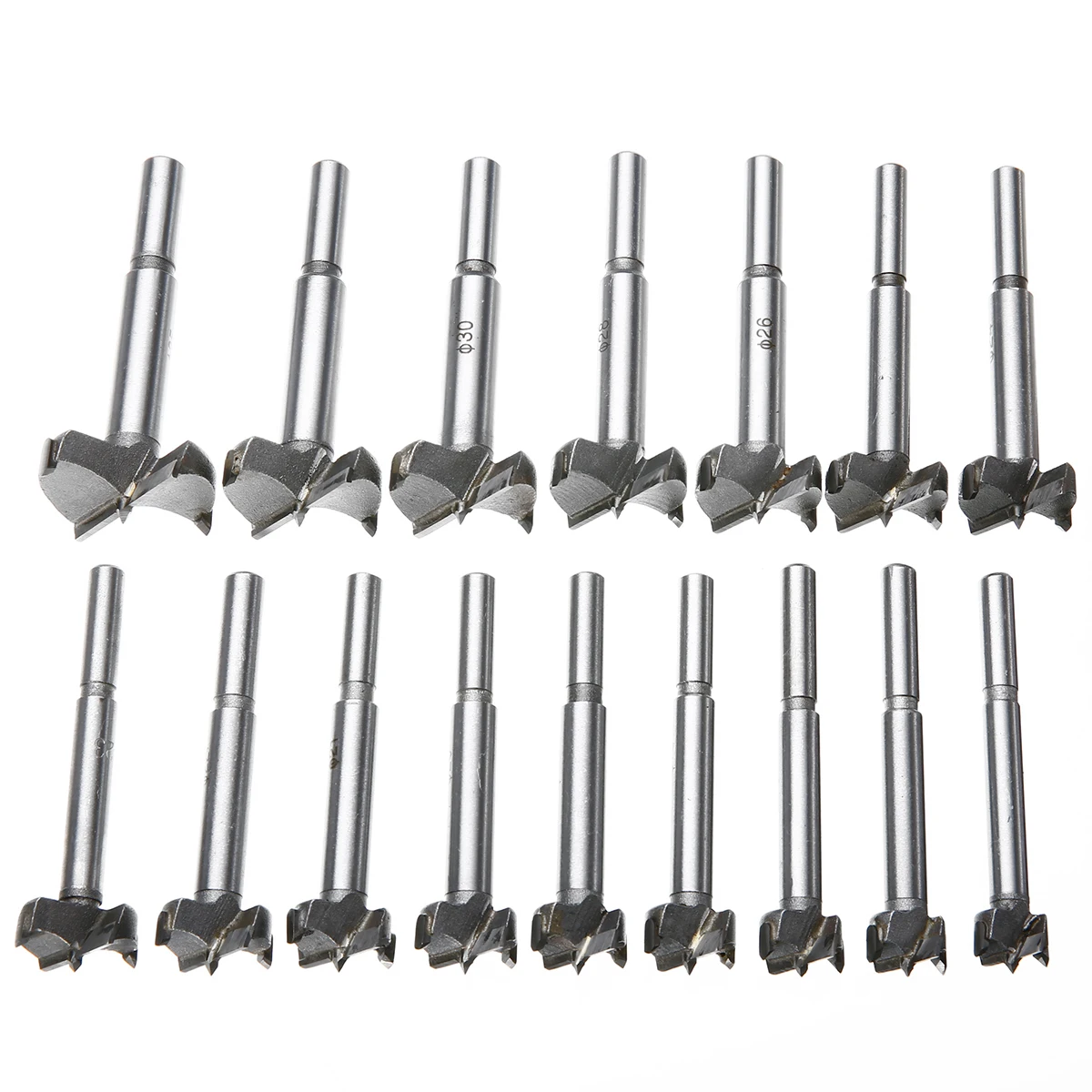 16Pcs Titanium Coated Forstner Drill Bits High Quality Woodworking Hole Saw Cutter Set 15 35mm For