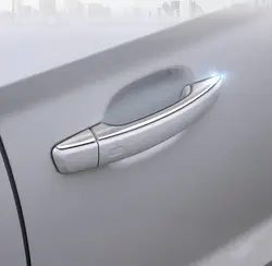 Нержавеющая сталь внешняя сторона двери ручка Стикеры крышка обрезать 8 шт. для Audi Q2 2017 2018