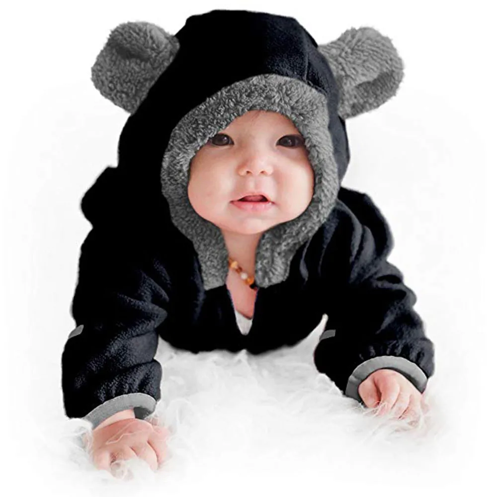 CHAMSGEND fashion Children Newborn Girls Infant Toddler Baby Girls Boys Cartoon Ears Hoodie