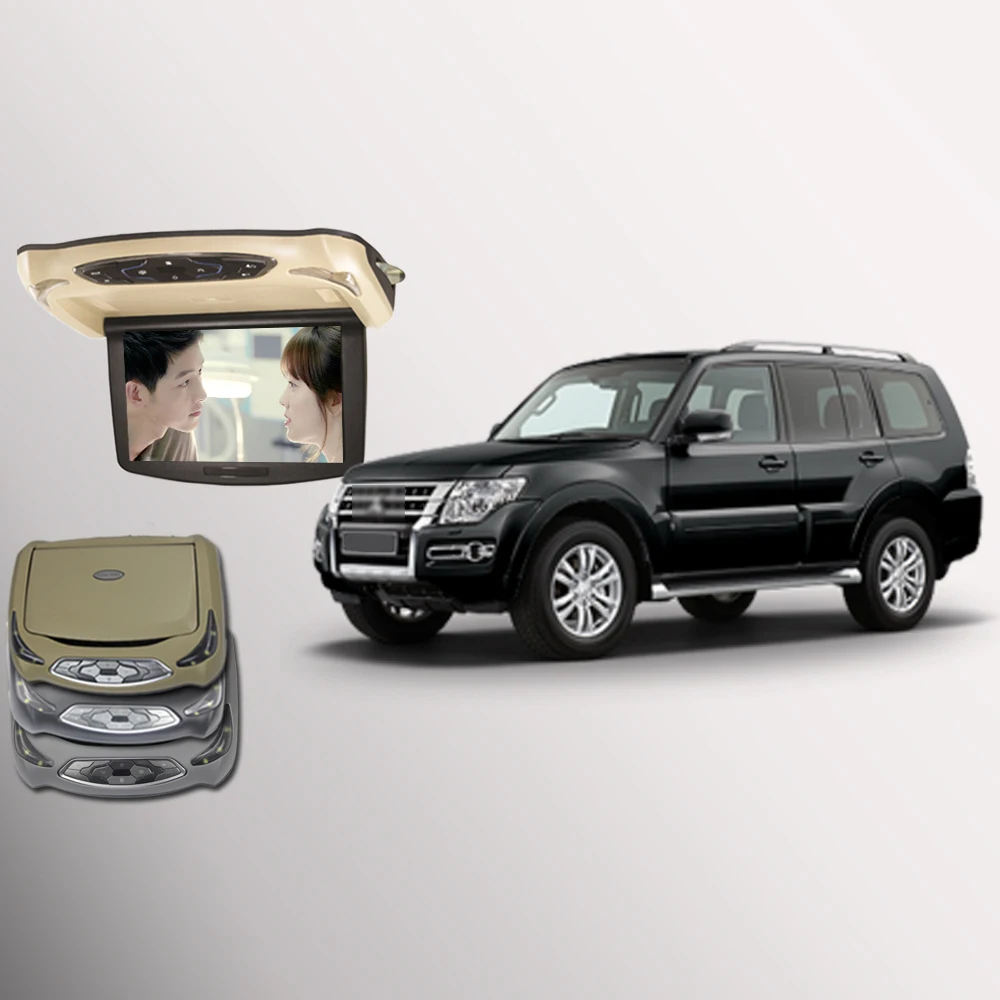 Bigbigroad フリップダウンモニターで三菱パジェロ車のルーフマウント車のデジタルスクリーンサポート Hdmi Usb Fm テレビゲーム Ir リモート Screen In Car Flip Down Monitorflip Monitor Aliexpress
