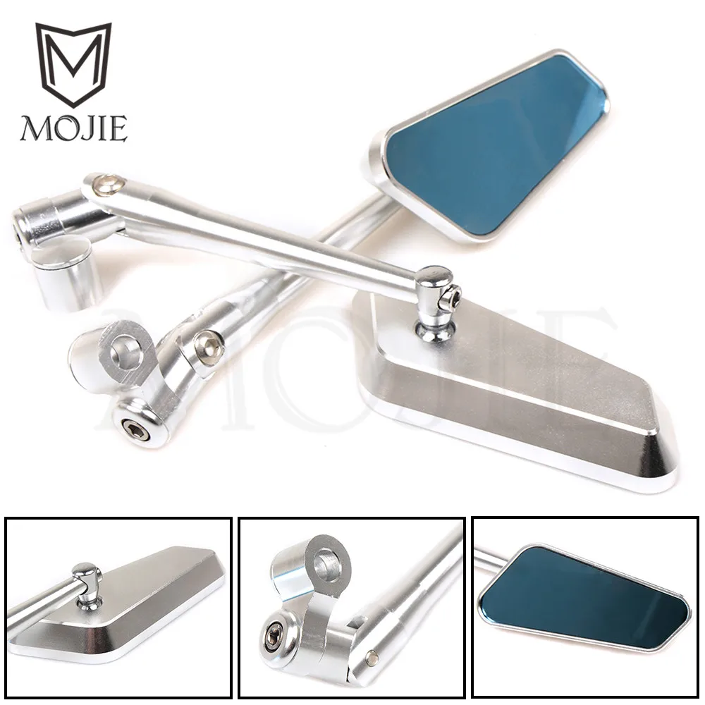 CNC Rearview Mirror Motorcycle Scooter Moto Rear View Mirrors End Bar