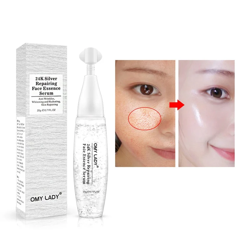 

20g 24K Silver Collagen Serum Whitening Foil Essence Serum Anti Wrinkle Anti-Aging Serum acne scar removal shrink pores