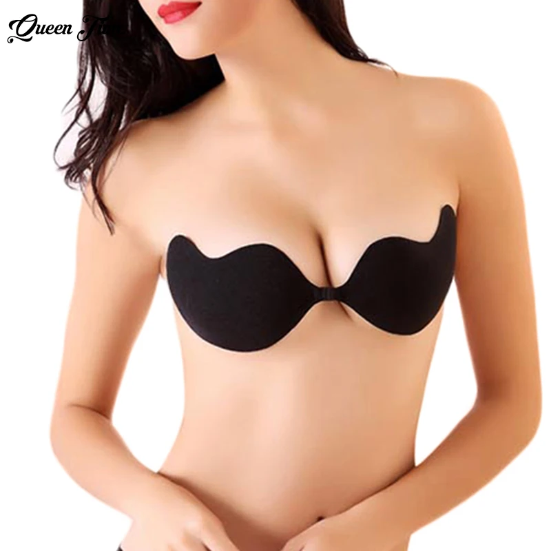 2015Silicone Push Up Bras Strapless Adhesive Bra Invisible Sexs Brassiere For Women Lingerie Free Shipping Seamless
