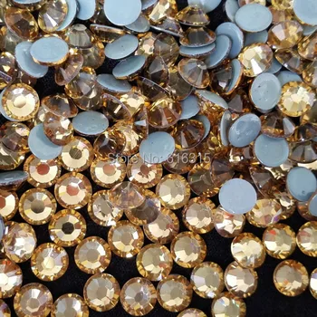 

Wholesale ss30 Topaz flatback hot fix rhinestone 288pcs per bag, garment,nail art,shoes rhinestone,rhinestone sheet