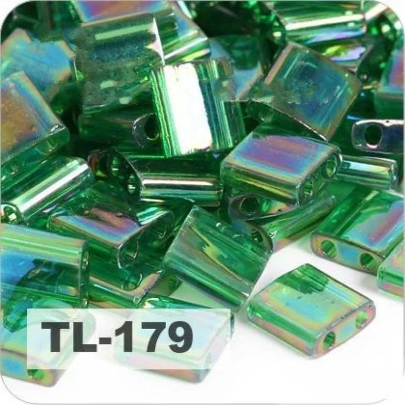 TL-179 Taidian Japanese Tila Seedbeads For Bohostyle Bracelet Finding 5x5x1.9mm 515gramslot