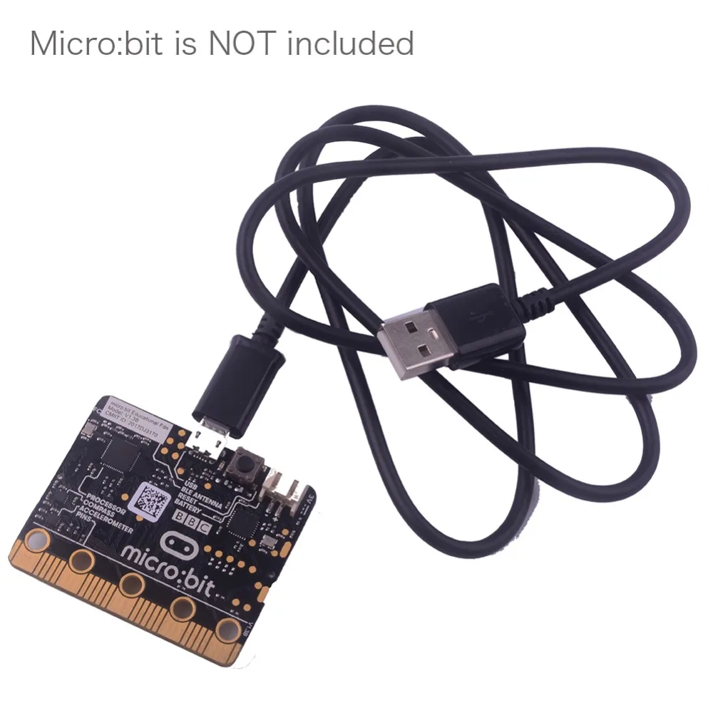 5 шт. TPE Micro USB кабель OD 3,8 мм 3.28ft 1 м длина для Micro: bit microbit Board, для huawei, Sangsung, Android Phone MB0001