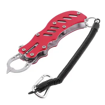 

Aluminium Alloy Fish Lip Grip Controller Multifunction Pliers Fishing Tackle + Retention Rope Carp Fishing Tool Accessories