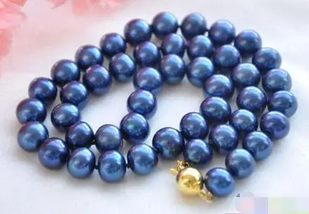 

3608 ROUND BLUE FRESHWATER PEARL NECKLACE