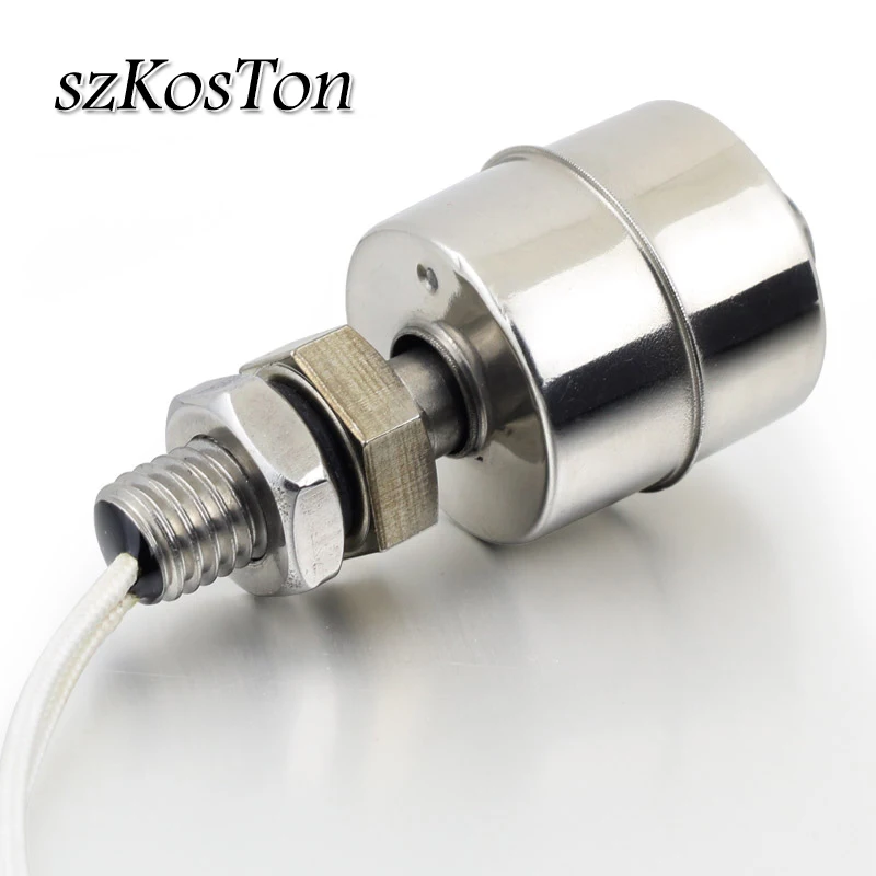 

5PCS Stainless Steel Liquid Water Level Sensor Controller 45mm Line Automatic Float Sensor Switch Water Pump Controller Tank