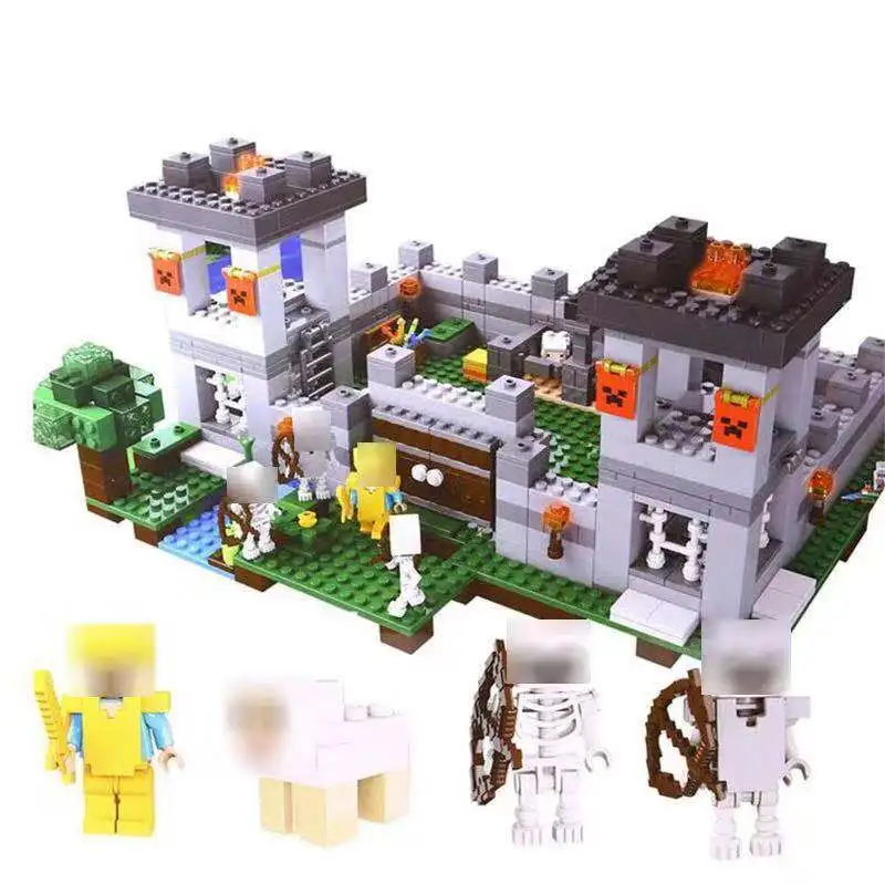 

Lepingly Compatible Legoingly 21127 My world Minecraft The Fortress 523pcs 4 in 1 Building Blocks Bricks Christmas toys gift