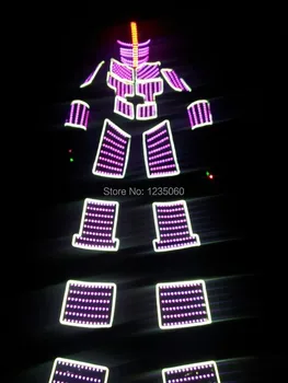 

Free shipping LED ROBOT / LED Robot suits / Kryoman costume / Stage Robot suits