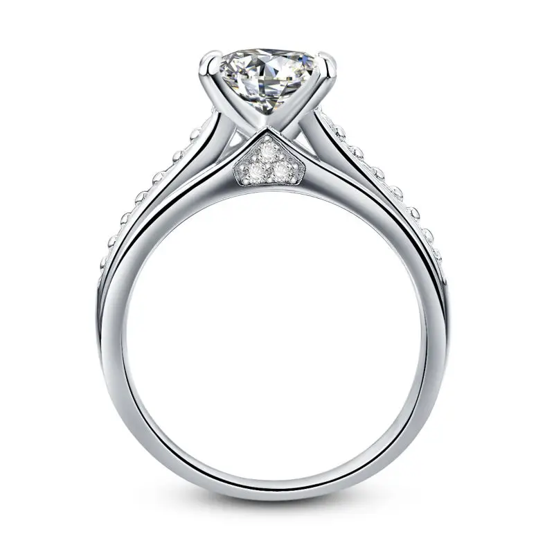Silver Princess Cut Wedding Rings Silver Princess Cut Wedding Rings