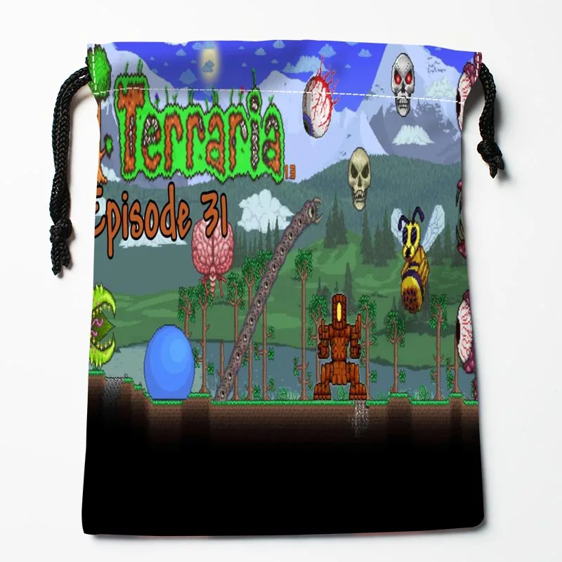 Лучшие сумки Terraria на шнурке заказ для хранения с принтом получить мешок