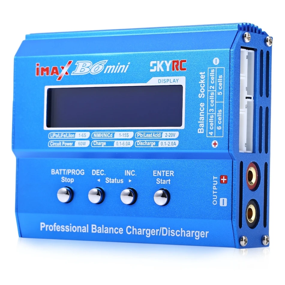 

Original SKYRC iMAX B6 Mini 60W Balance Charger Discharger for RC Helicopter Battery Charging Re-peak Mode