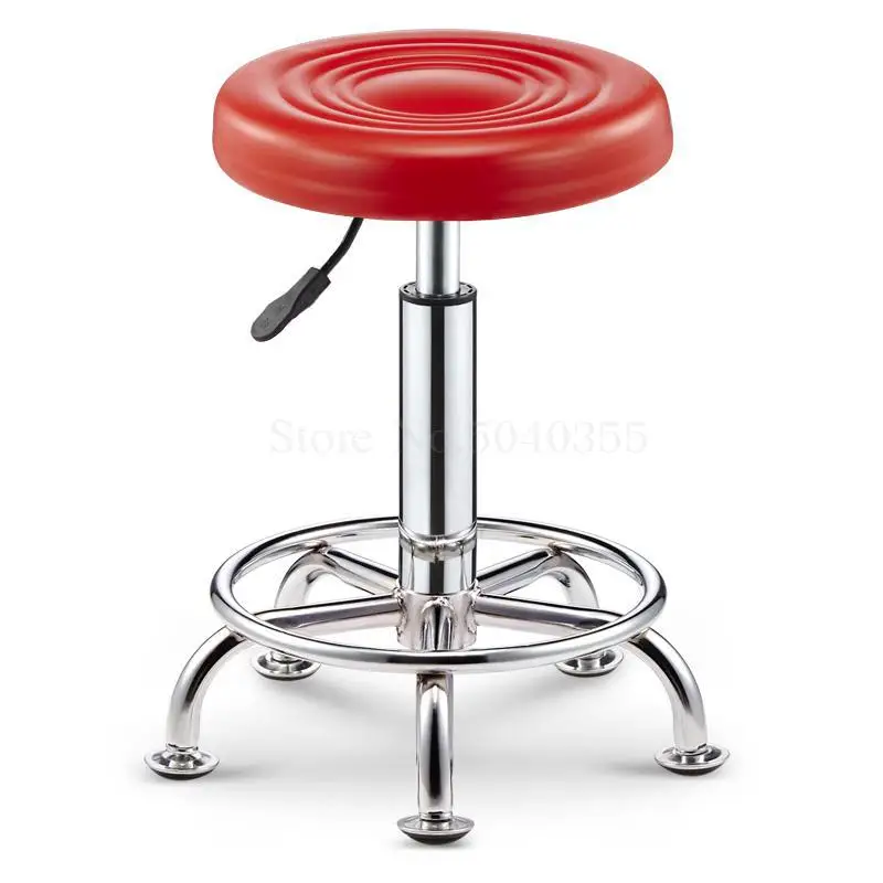 Bar stool bar chair rotating lift back home high stool round stool fashion creative beauty stool swivel chair - Цвет: unit cm 14