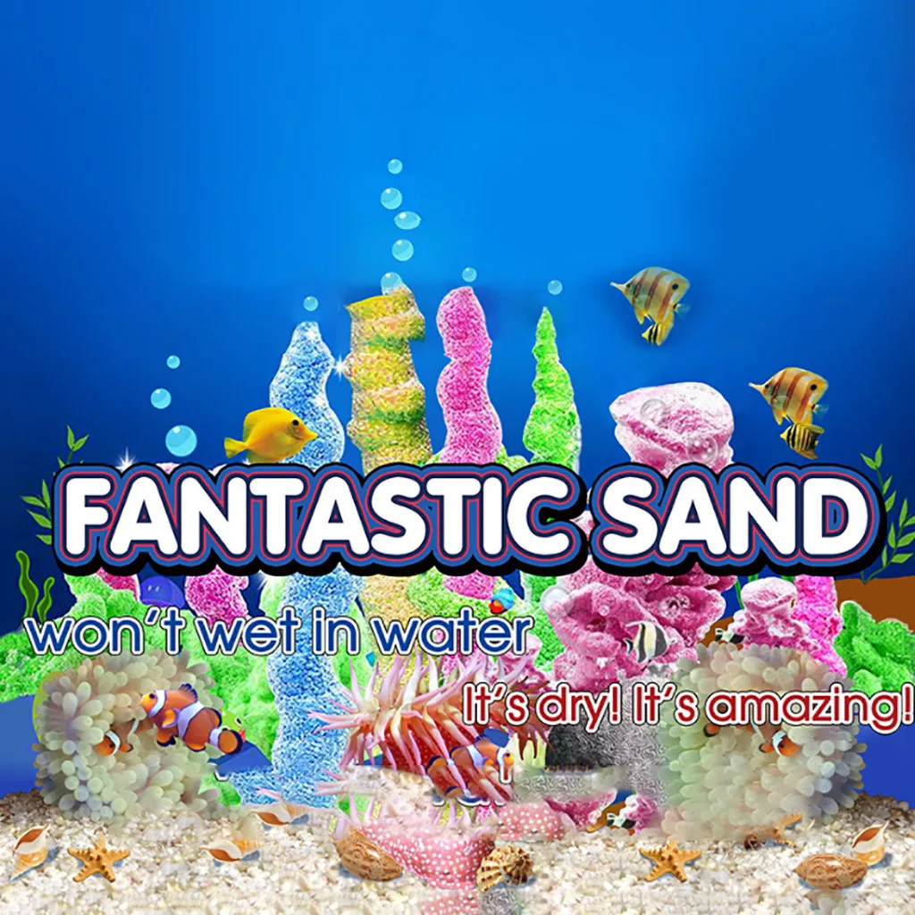 

HIINST Fantastic Magic Sand For Kids Educational Toys For Children Space Sand Hydrophobic Sand Play Toys Kids Beach Toys 5.2