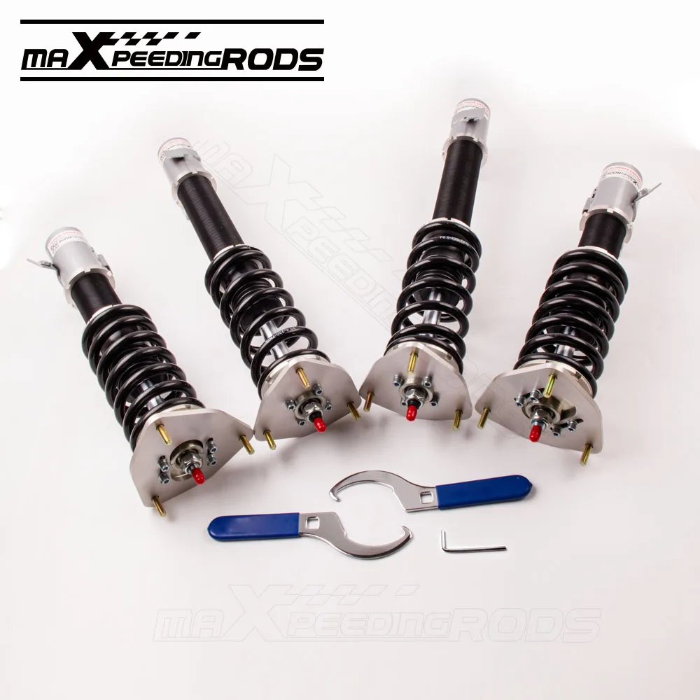 Damper Coilovers for SUBARU WRX GDB GDA 2002-2007 24 Ways Adjustable coilover Suspension Spring Front Rear Coil Dampering | Автомобили и