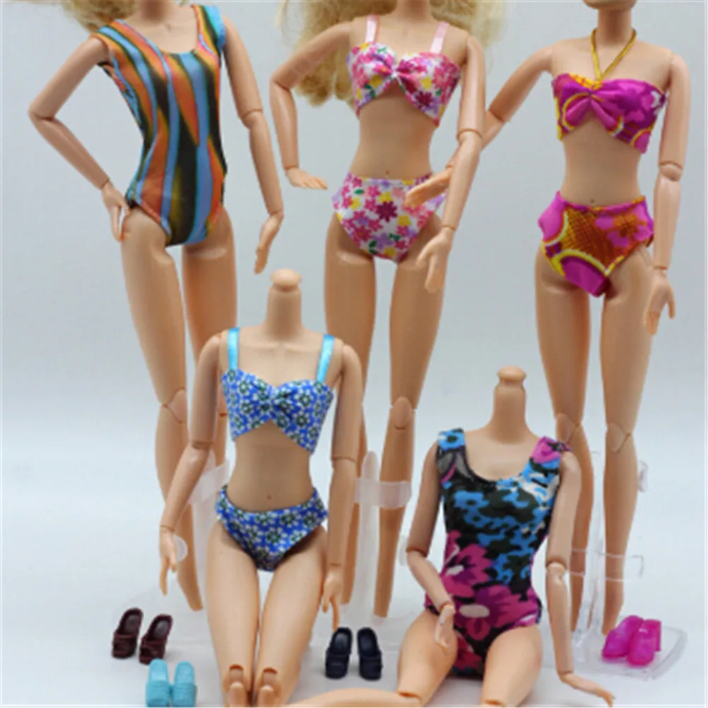 1 комплект купальники пляжные купальные костюмы бикини летняя одежда для куклы аксессуары спасательный пояс кольцо мода одежда для плавания