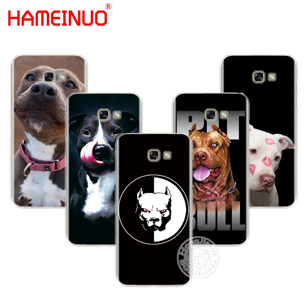 HAMEINUO pitbull dog чехол для сотового телефона Samsung Galaxy A3 A310 A5 A510 A7 A710 A8 A810 A9 2015 2016 2017|cover for