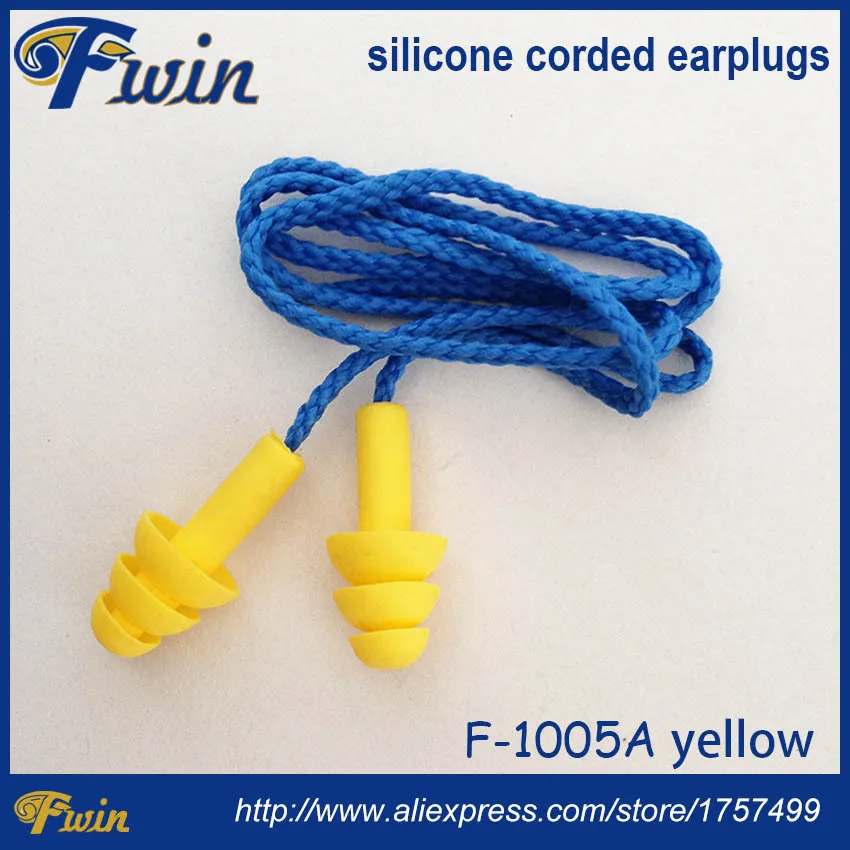 

Reusable Silicone earplugs hearing protection Anti noise ear plugs travel study earplug waterproof wire earplugs
