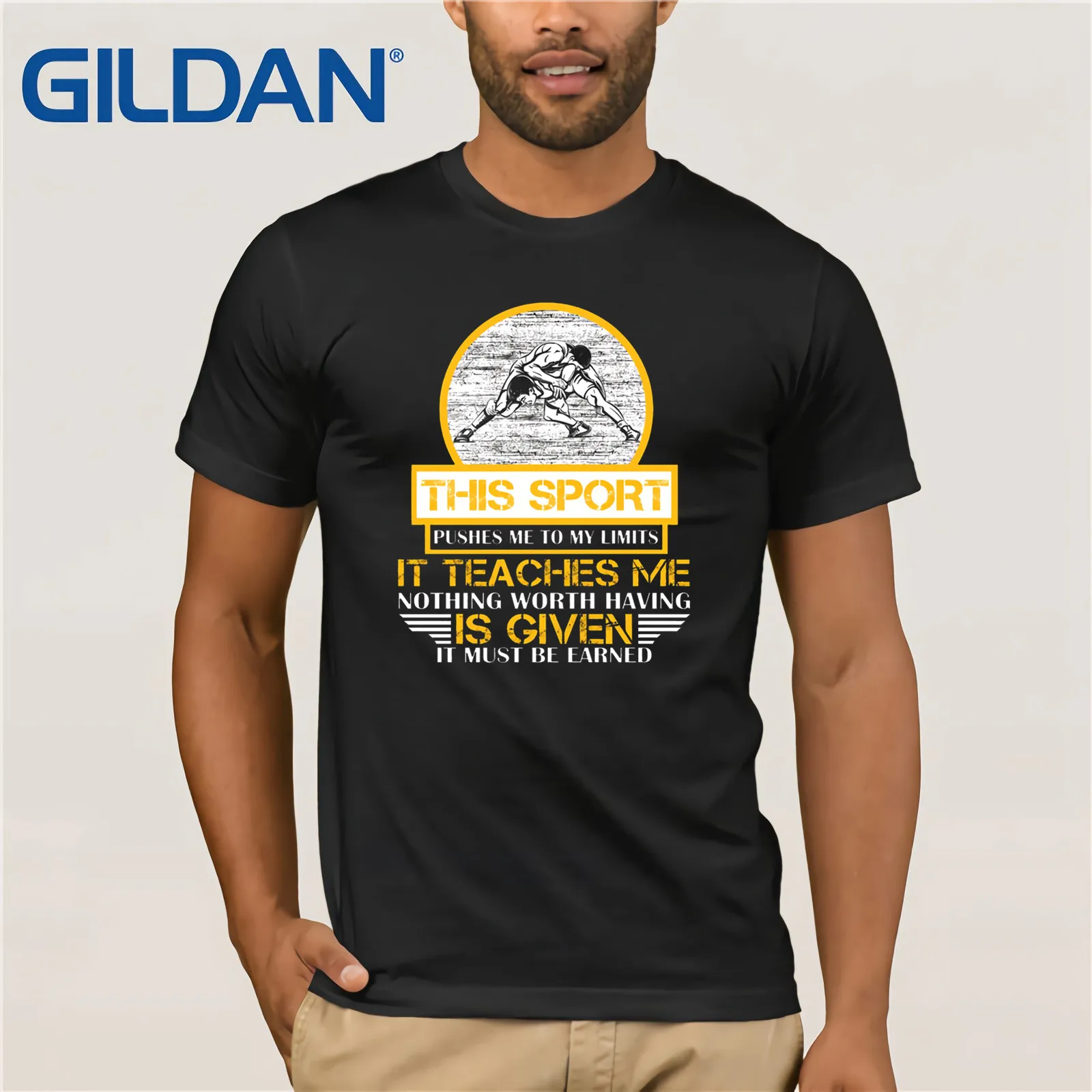 2019 أزياء الرجال بارد يجب أن يكون حصل المصارعة طباعة القطن تي شيرت غير رسمي هدية 2019 أزياء الرجال بارد يجب أن يكون حصل المصارعة طباعة القطن تي شيرت غير رسمي هدية