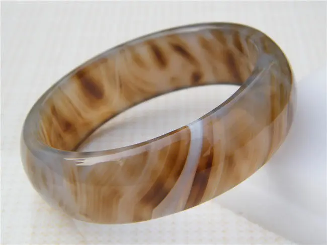 

collectibles jade jewelry Natural texture leopard grain agate jade bracelet 64MM a 5.19