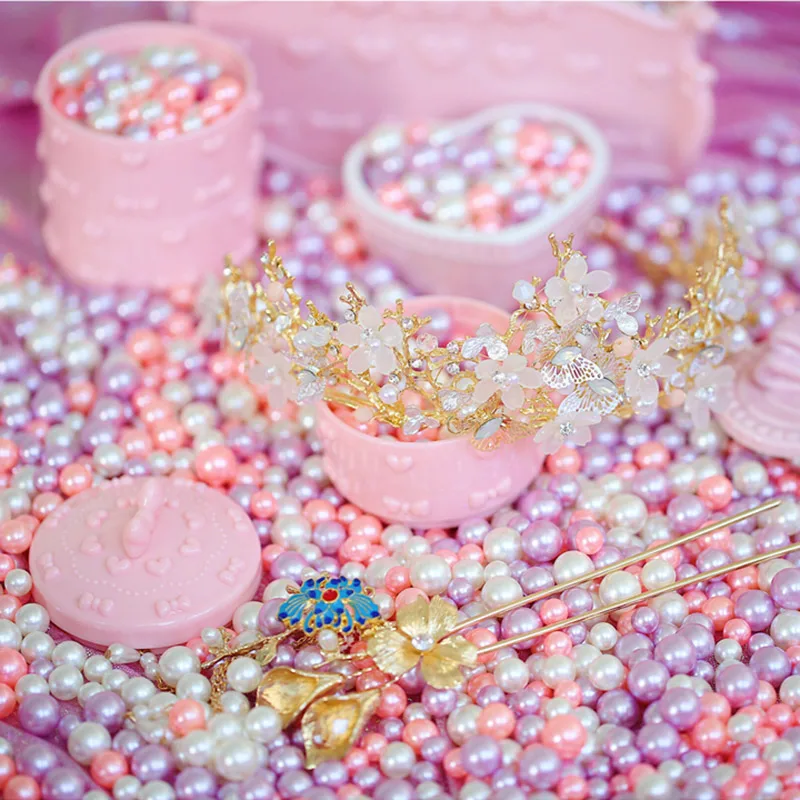 

100 pcs/lot Vintage Lovely Simulated Pearl Multiple Specifications Mixed DIY Decoration Photos Background for Photography Props