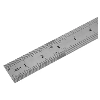 

PPYY NEW -Stainless Steel 16 Inch Straight Ruler Measuring Kit Metric 40cm