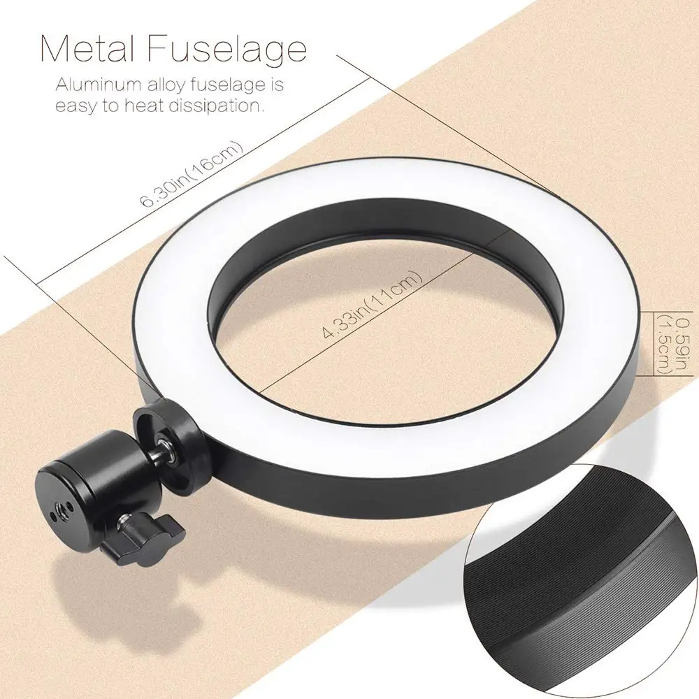 Ring Light, Lumi&egrave;re Anneau Led 3 Mode Lampe 3