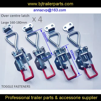 

CVP over centre latch catches LARGE 4PCS trailer toggle latch Fastener UTE 4WD truck trailer latch Lock Zinc Plated