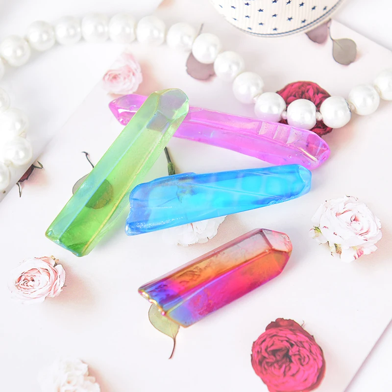 

Natural Rough Crystal Quartz Crystal Healing Stone Specimen Minerals for Fish Tank Home Decorative Stone Gift Multi Color 1pc