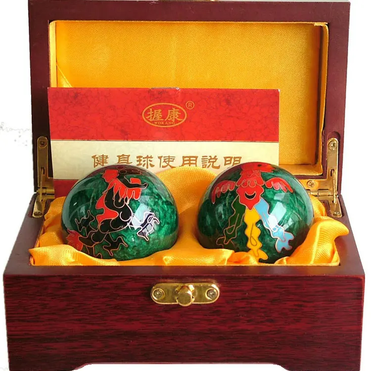 Baoding iron ball fitness ball elderly handball dragon ring hollow ball