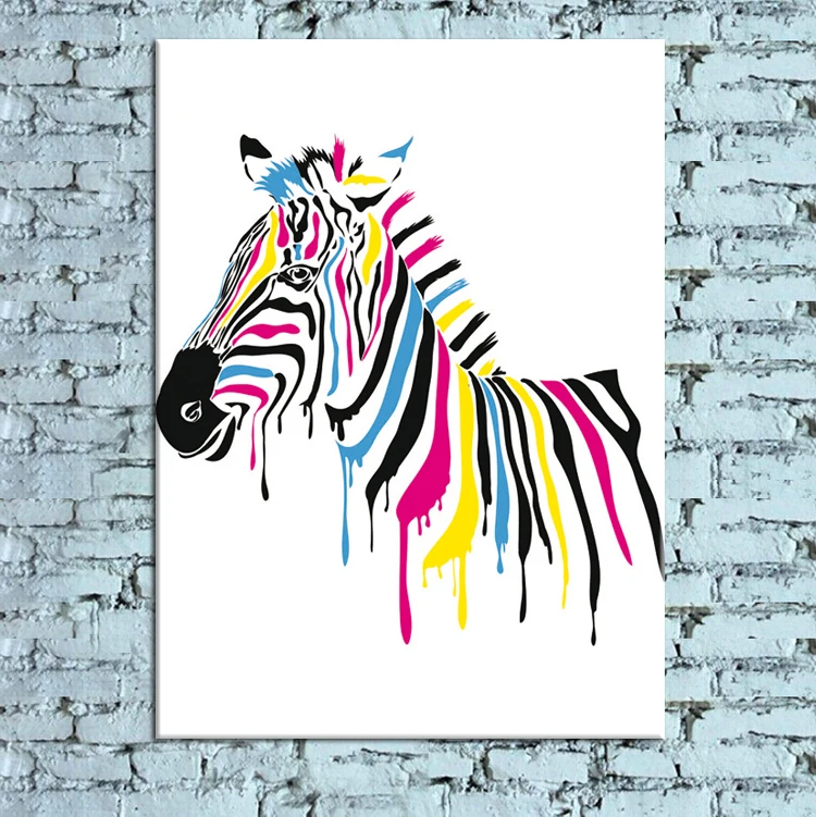 modern new idea designcolorful zebra canvas print painting wall art picture cuadros abstractos in painting calligraphy from home garden on - Canvas Design Ideas modern new idea designcolorful zebra canvas print painting wall art picture cuadros abstractos in painting calligraphy from home garden on - Canvas Design Ideas