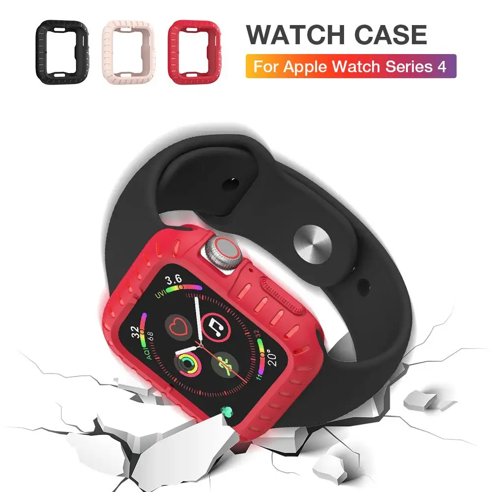 

New Applicable To Apple Iwatch4 Generation Protective Shell Ultra-thin Anti-drop Soft Silicone Iwatch 4 Watch Case 40/43mm Shell