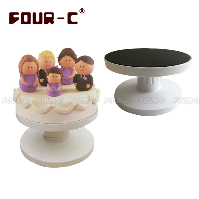 Plastic cake tilting turntable high quality cake ...