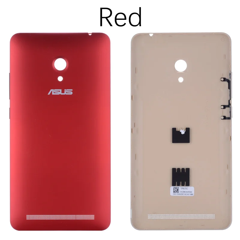 Задняя крышка для ASUS Zenfone 6 на батарею A600CG A601CG T00G черный белый золотой - Цвет: Red