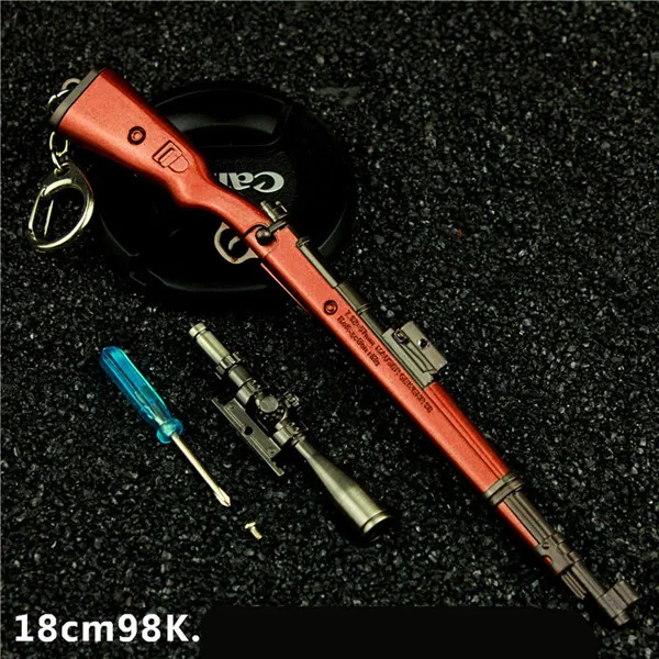 Игра PUBG SKS SCAL оружие картридж Съемный пистолет Модель 17 см Брелок высокого качества игровой брелок для ключей любовника подарки - Цвет: K