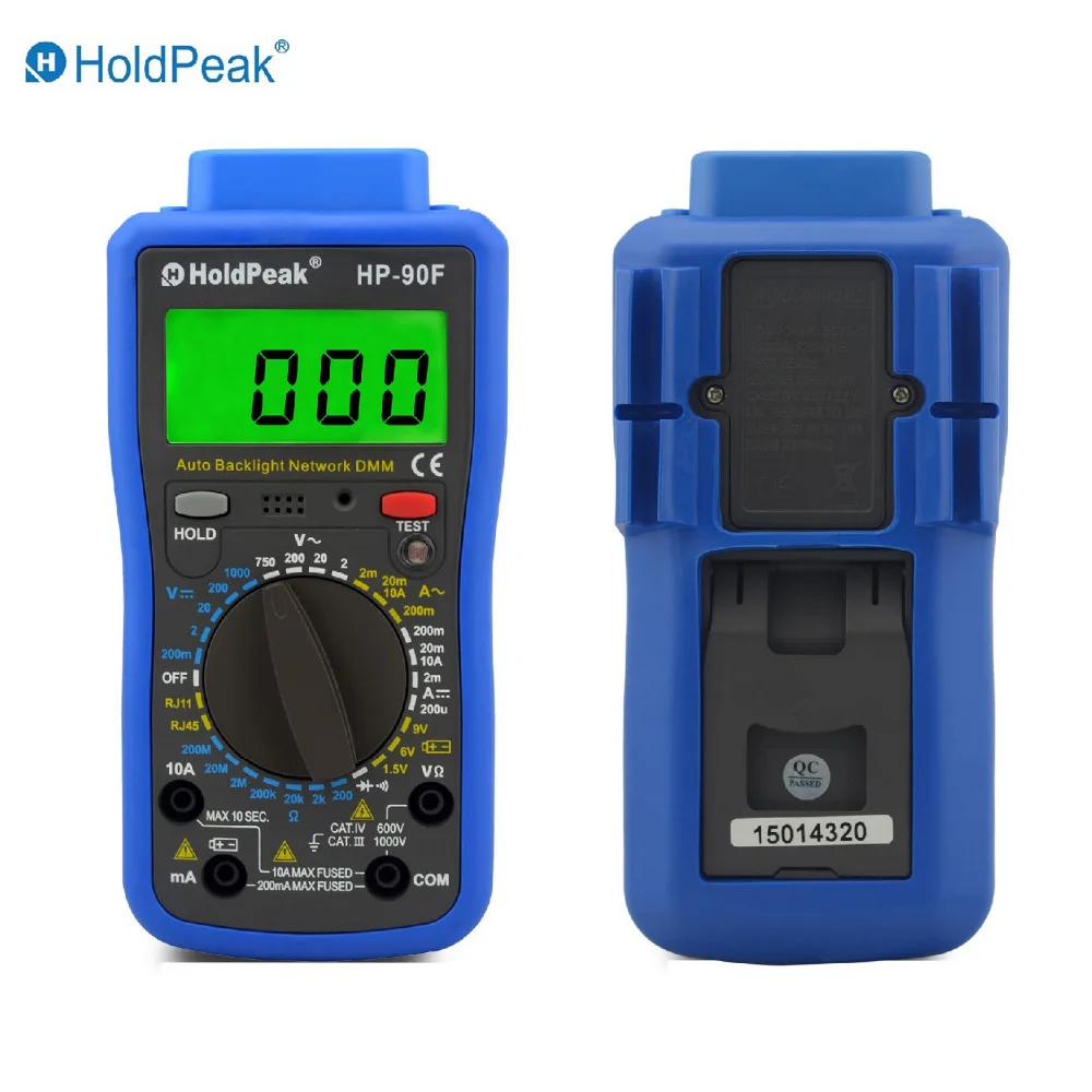 

Multimetro Digital HoldPeak HP-90F Digital Network Multimeter Meter with Telephone Line and Network Cable Test