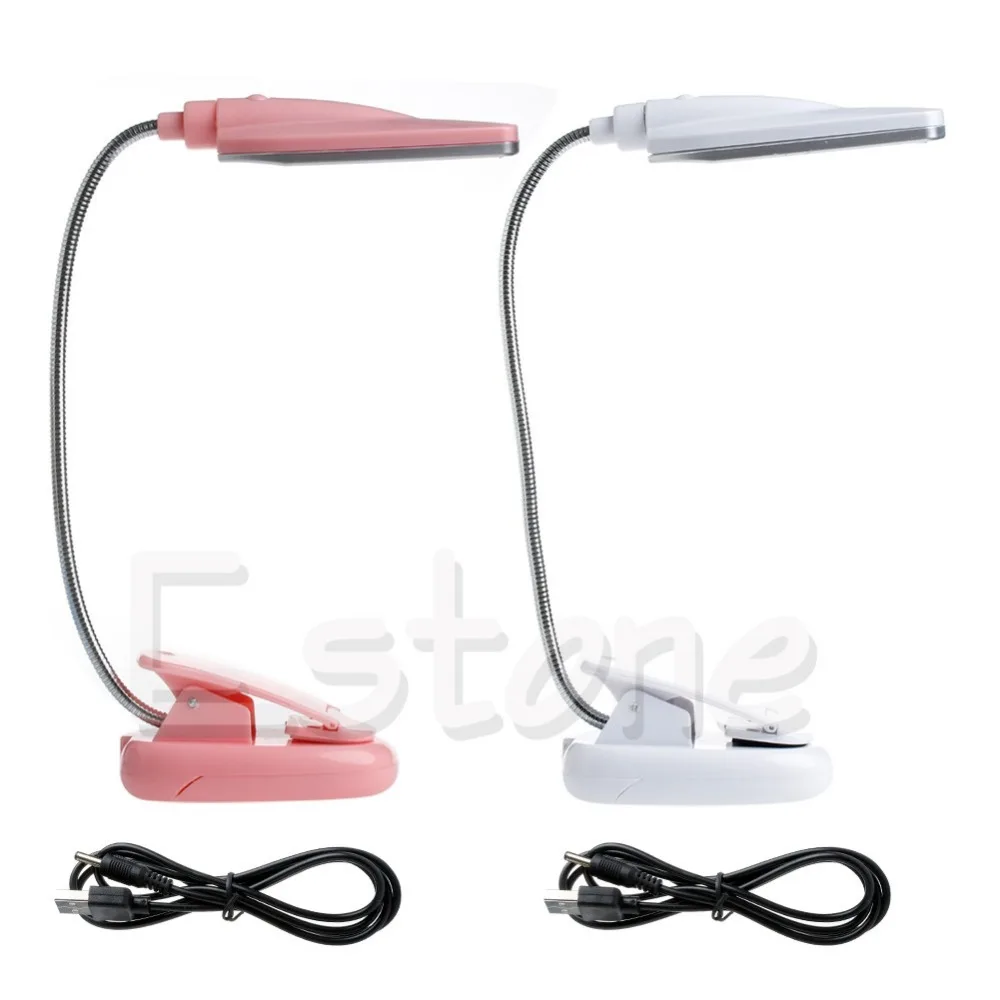 HNGCHOIGE USB 28 LED Light Clip-on Beside Bed Table Desk Reading Book Lamp Flexible | Лампы и освещение