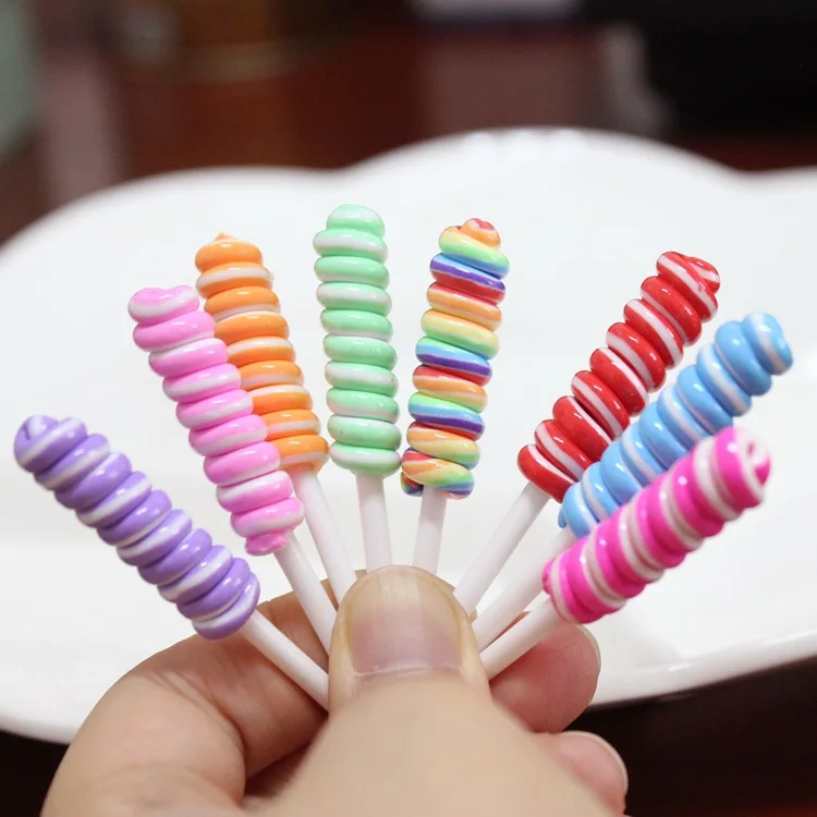 8pcs Miniature Food Dessert Sugar Mini Lollipops For Doll House 1/12 Kitchen Furniture Toys Accessories 3
