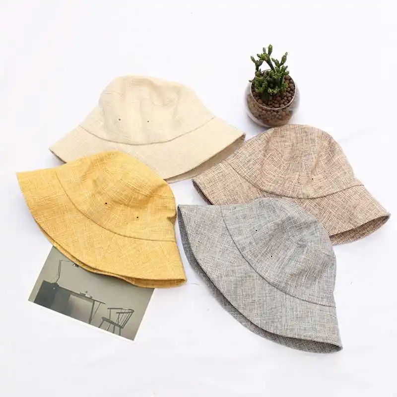 

WZCX Fashion New 2019 Solid Color Summer Casual Tide Basin Cap Outdoor Breathable Visor Fisherman'S Hat Adult Cap