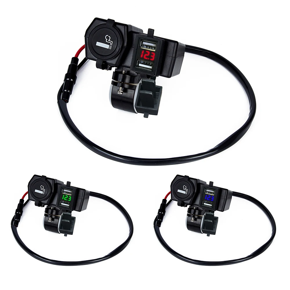 

Car Dual USB Socket 12V Socket Cigarette Lighter Sockets with Dual USB Ports LED Power Adapter for Toyota car