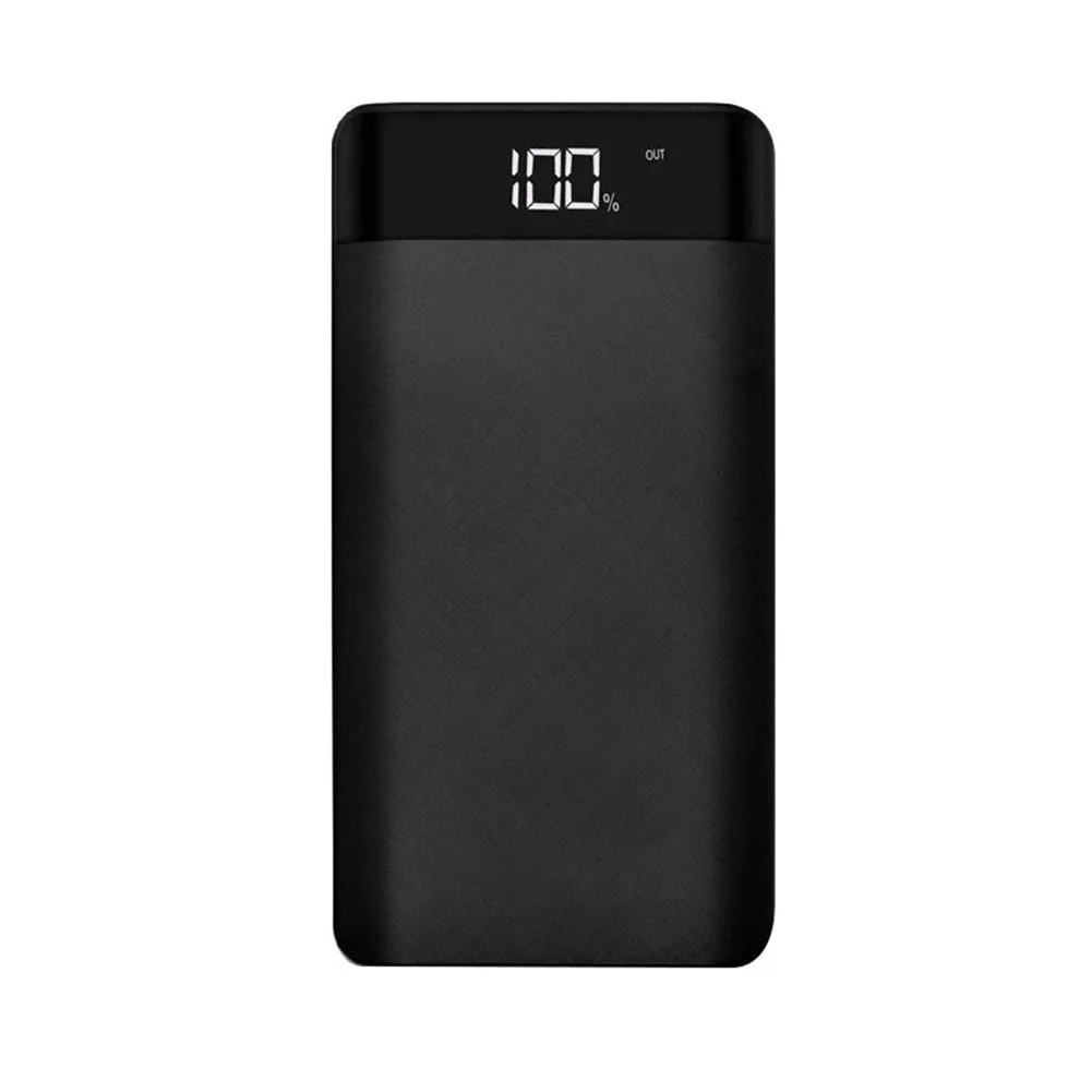Мобильное портативное зарядное устройство с тканевой текстурой, износостойкое мобильное зарядное устройство, новое поступление - Цвет: Черный