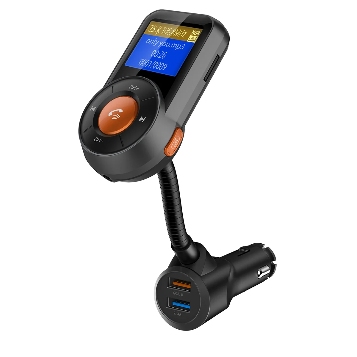 BT76 автомобильный набор Handsfree Беспроводной Bluetooth FM передатчик ЖК дисплей MP3 плеер