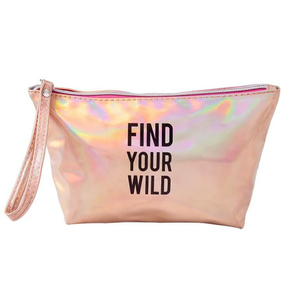 الأزياء إلكتروني التجميل حقيبة المرأة PU المهنية المكياج مقسم حقيبة السفر للماء حقيبة أدوات تجميل قابلة للحمل غسل كيت