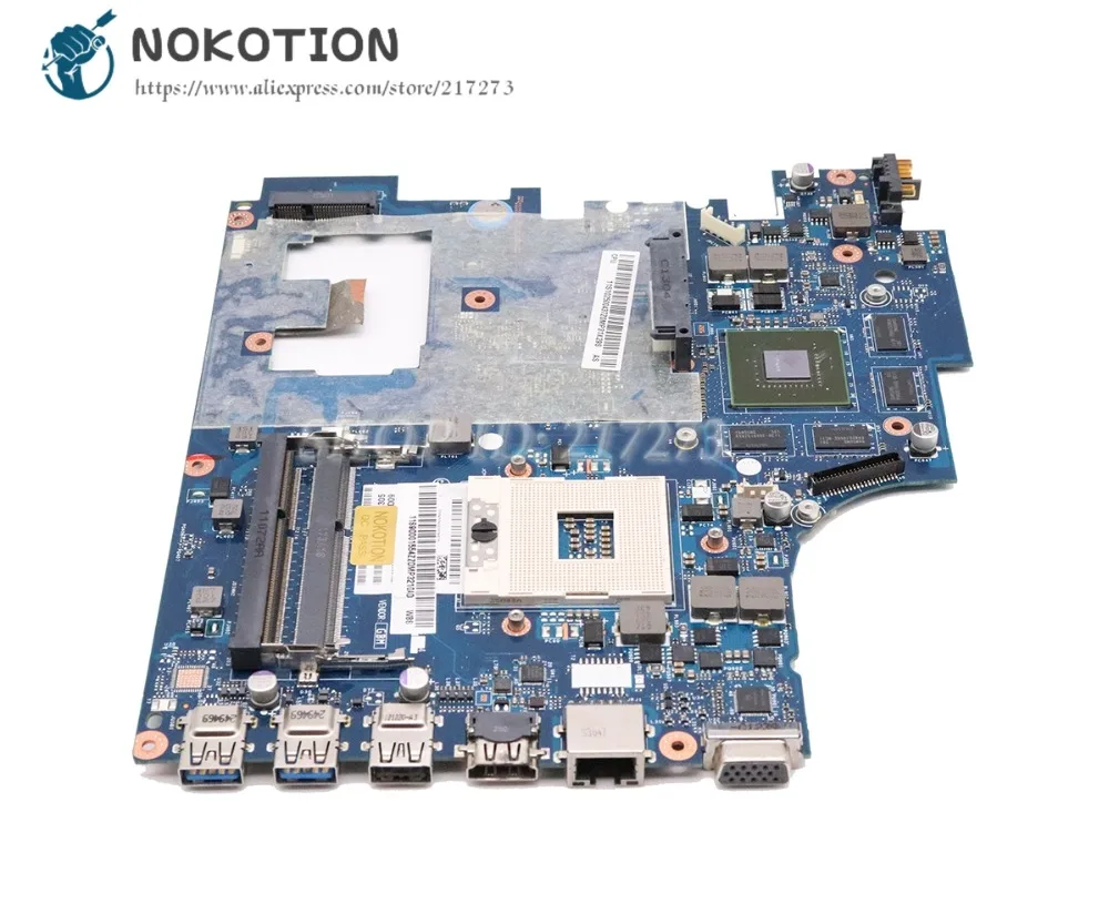 NOKOTION PC основная плата для lenovo G780 материнская плата для ноутбука QIWG7 LA-7983P 17,3 ''HM76 DDR3 GT635M 2 Гб видеокарта