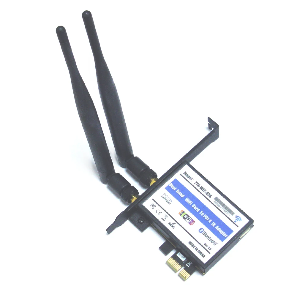 

WiFi Ethernet Network Card 802.11a/b/g/n/ac Wireless PCI Express Card Adapter for Desktop Compatible Slot PCI-E X1/X4/X8/X16 NEW