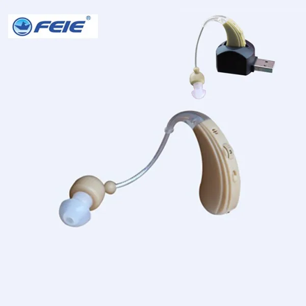 S 109 Cheap Rechargeable Hearing Aid with USB Charging Port without