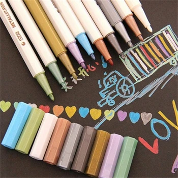 

10 Pcs/lot Korean Highlighters Kawaii 10 Colors Crayon Marker Pens Office School Supplies