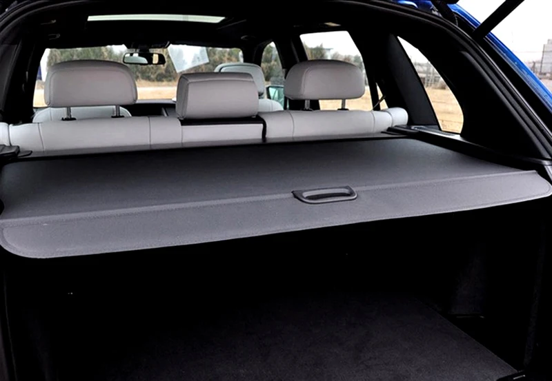 Для BMW X5 E70 2008 2009 2010 2011 2012 2013 черная полка для посылок задняя крышка для багажника Защитная крышка 1 комплект для стайлинга автомобилей